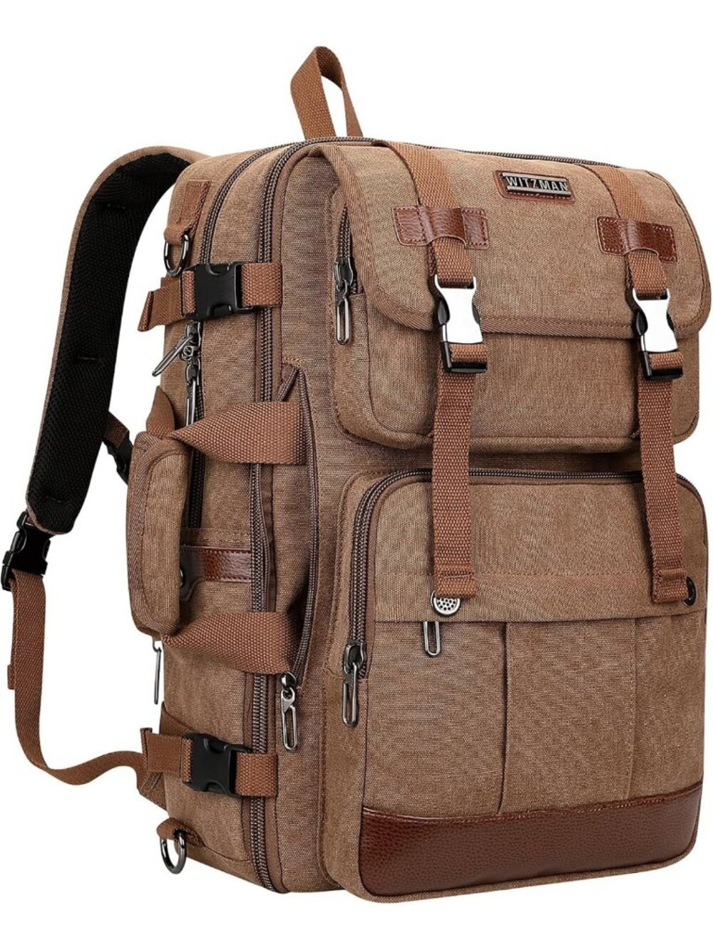 Large Canvas Travel Backpack for Men | Fits 16" Laptop | Stylish & Durable
